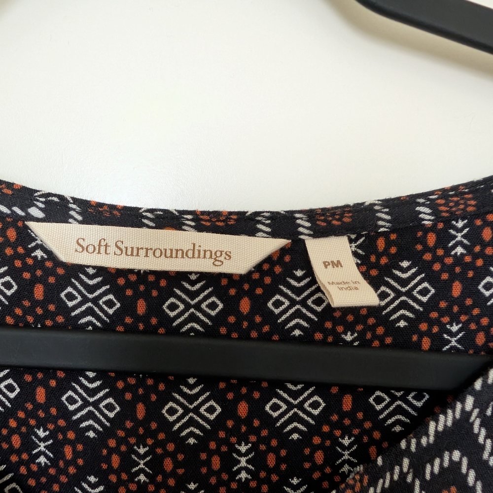 Soft Surroundings Black Sheath Maxi Dress - Picture 7 of 8